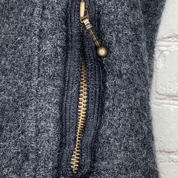 Icelandic Design Gray Wool Knitted Jacket Medium - Picture 10 of 11